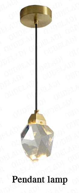 DecorBites™ Crystal Copper LED Wall Lamp for Bedroom and Stairs