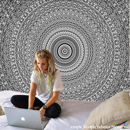 DecorBites™ Indian Mandala Tapestry Hippie Wall Hanging Beach Yoga Mat Bedspread Table Cloth