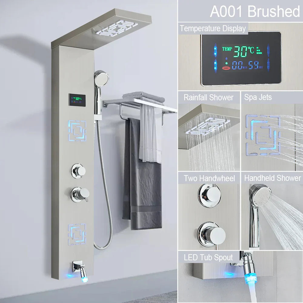 LED Rainfall Shower System