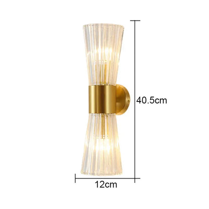 DecorBites™ Crystal Wall Sconce: Modern Home Indoor Lighting for Living Room, Staircase & Hallway