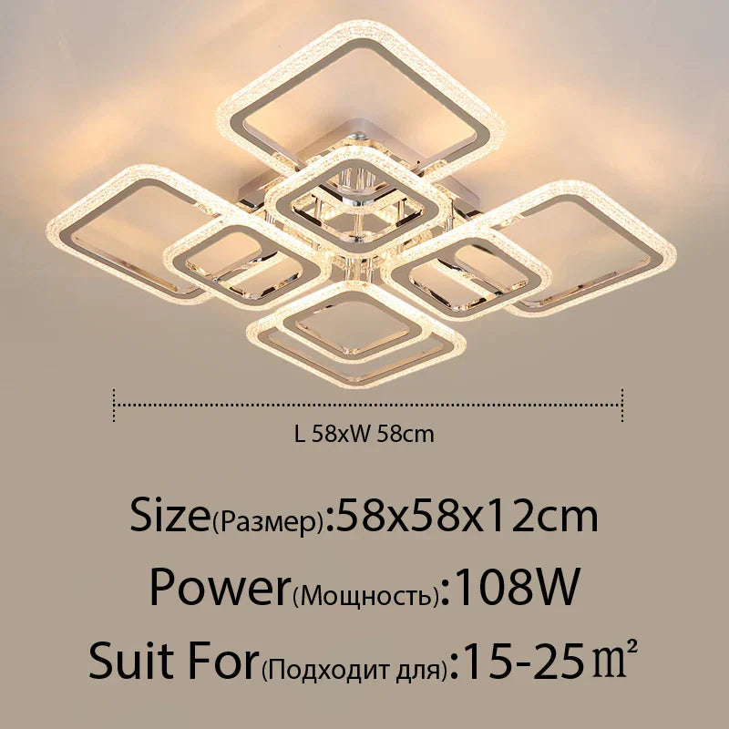 Dimmable LED Ceiling Light Remote Restaurant Style