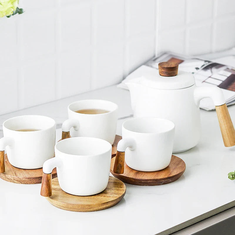 Ceramic Glass Tea Set