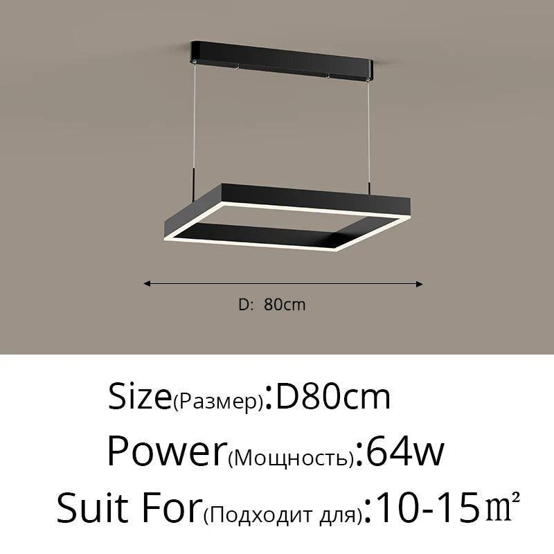 Aluminum Modern LED Chandelier