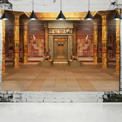 DecorBites™ Egyptian Building Tapestry Wall Hanging for Bohemian Bedroom Decor