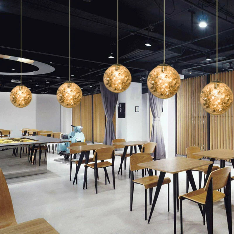 DecorBites™ Glass LED Pendant Lamp: Simple Nordic Lighting Fixture for Bedroom, Kitchen & Living Room