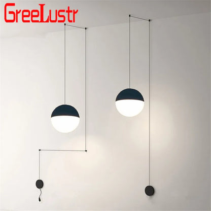 DecorBites™ Geometric Glass Ball LED Pendant Chandelier Ceiling Lamp for Living Dining Bedroom