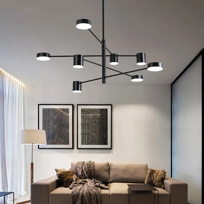 DecorBites™ LED Wrought Iron Chandelier for Living Room Bedroom Interior Lighting