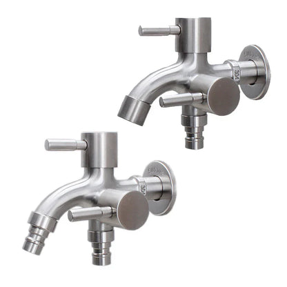 DecorBites™ Double Faucet Wall Mount Mop Faucet for Outdoor and Kitchen Use