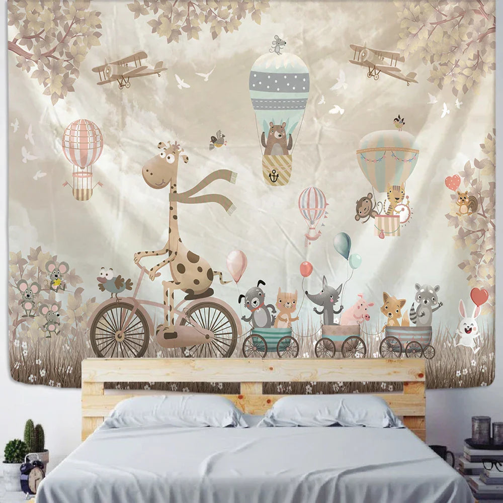 Polyester Bear Tapestry Decor