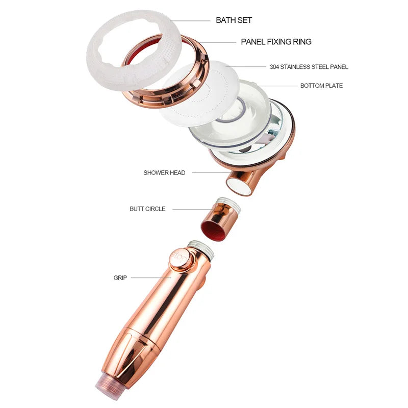 Chrome Massage Shower Head