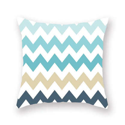 DecorBites™ Green Geometric Pillowcase - Nordic Classic Design for Home Decor and Comfort