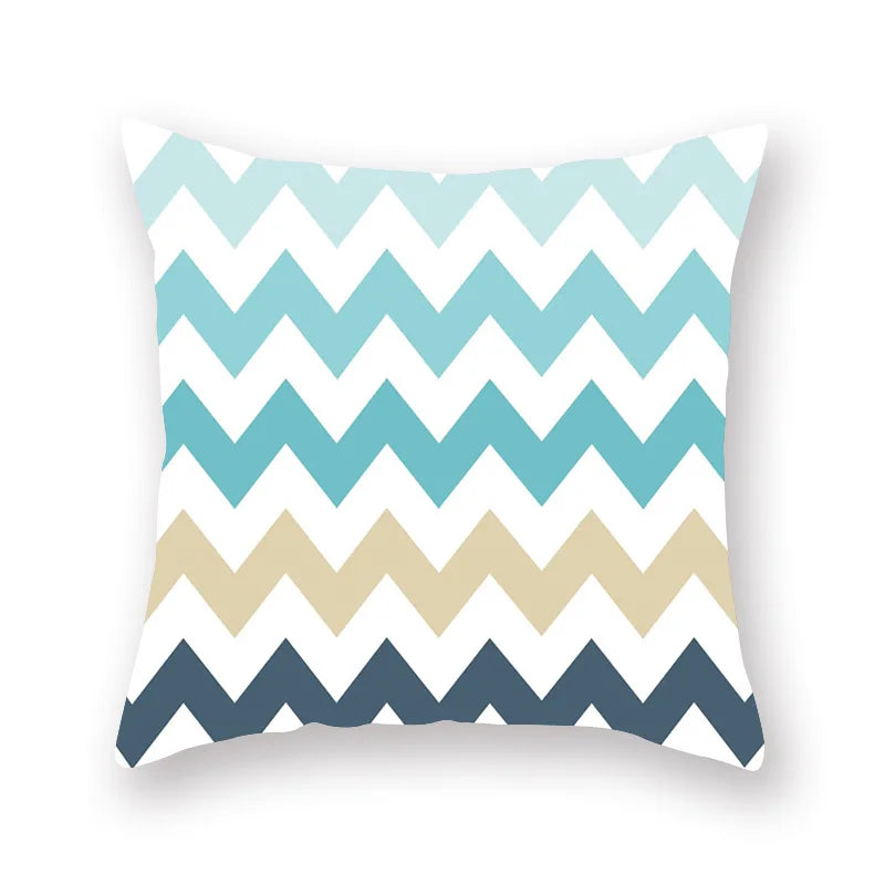 Green Geometric Pillowcase