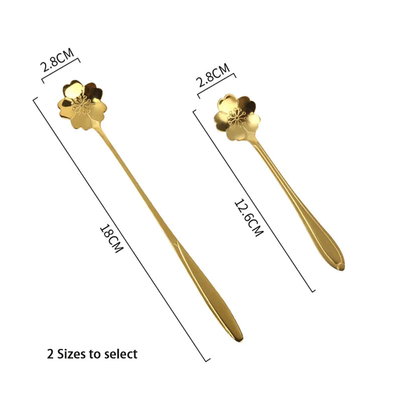 Gold Stainless Teaspoon Set