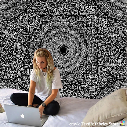 DecorBites™ Indian Mandala Tapestry Hippie Wall Hanging Beach Yoga Mat Bedspread Table Cloth