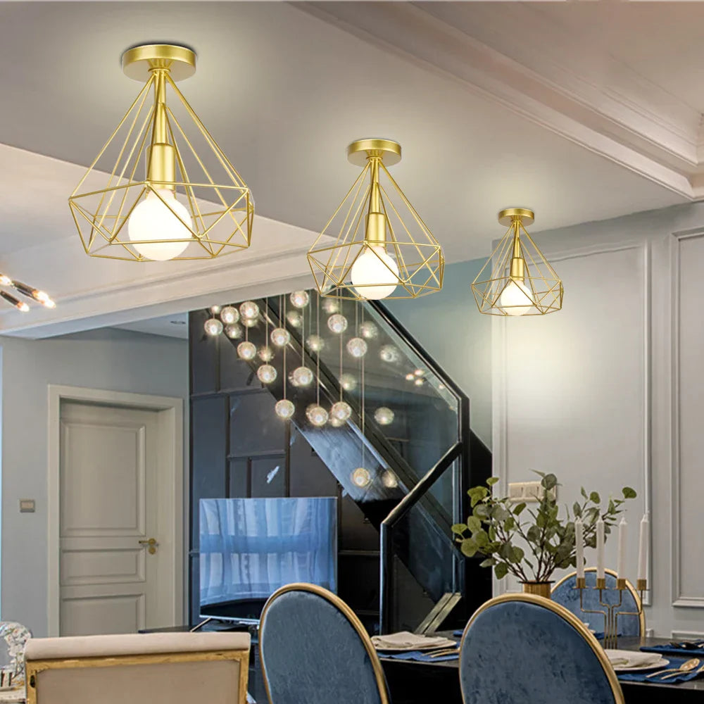 DecorBites™ Industrial Ceiling Light - Modern Nordic Iron Lamp Shade for Home Decor