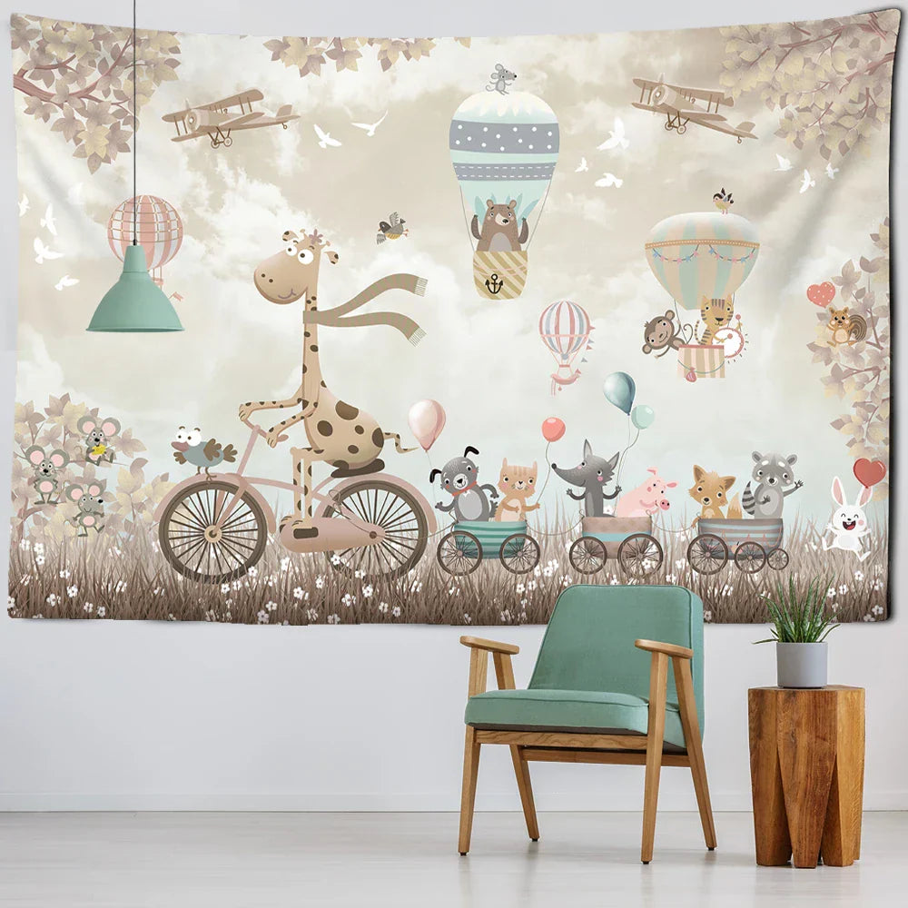 Polyester Bear Tapestry Decor