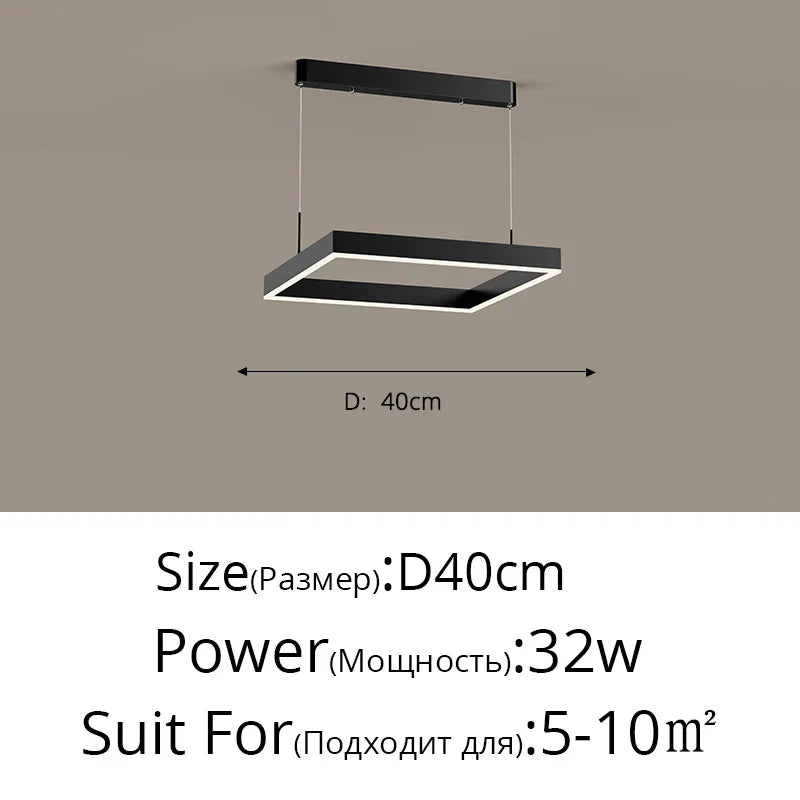 Aluminum Modern LED Chandelier