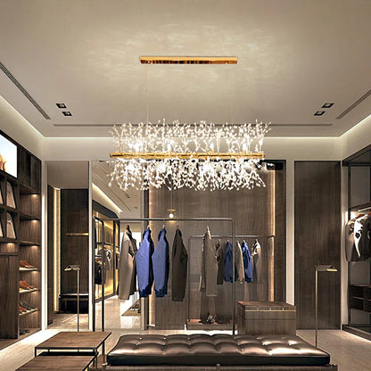 DecorBites™ Dandelion Chandelier: Nordic Minimalist Wrought Iron LED Indoor Light for Living Room