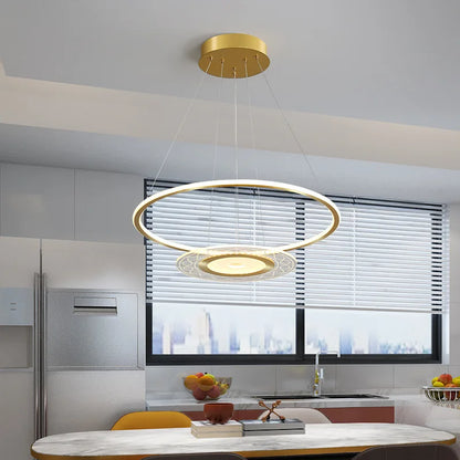 DecorBites™ Acrylic Remote Control Chandelier: Modern Nordic Lighting for Home Decor