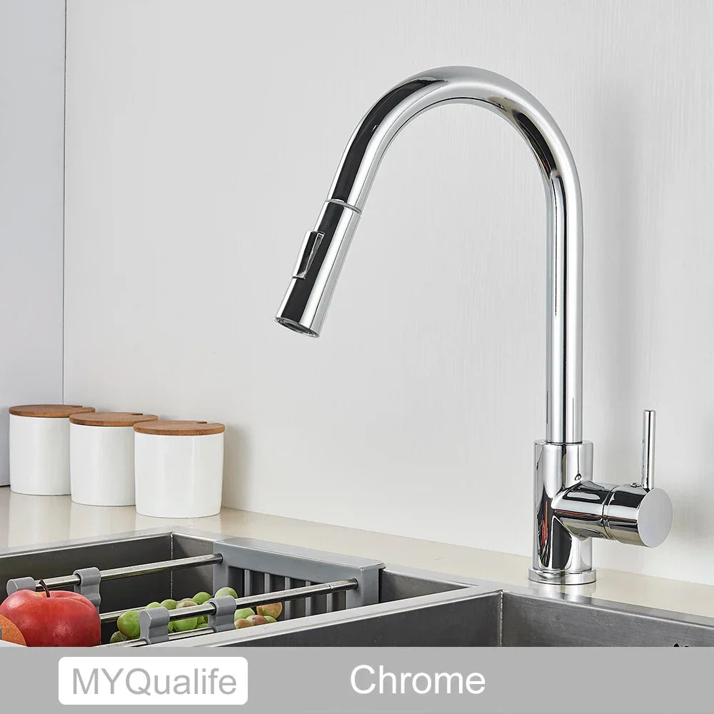 Gold Touch Sensor Kitchen Faucet