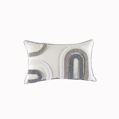 DecorBites™ Geometric Embroidery Cushion Cover with Tassel, Home Decor Pillowcase, Various Sizes
