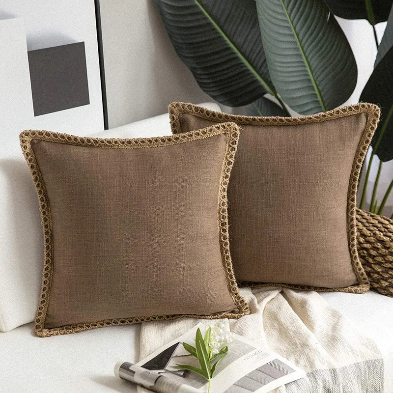 Cotton Linen Cushion Cover