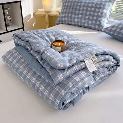DecorBites™ Cotton Summer Quilt with Soybean Fiber Filling - Four Seasons Comforter