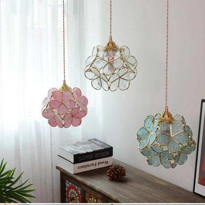 DecorBites™ Glass Copper LED Pendant & Luxury Hanging Light Fixture
