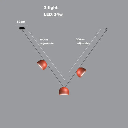 DecorBites™ LED Belt Chandelier Pendant Light for Dimmable Indoor Lighting in Living Room