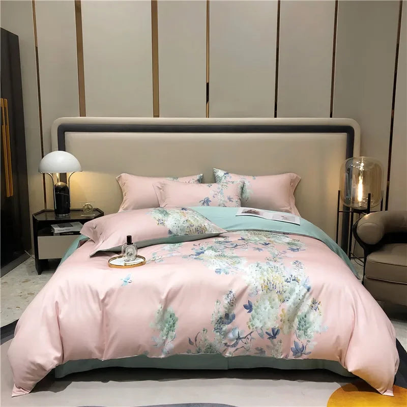 DecorBites™ Egyptian Cotton Bedding Set - Queen King Full Size Duvet Cover Sheet Pillowcase