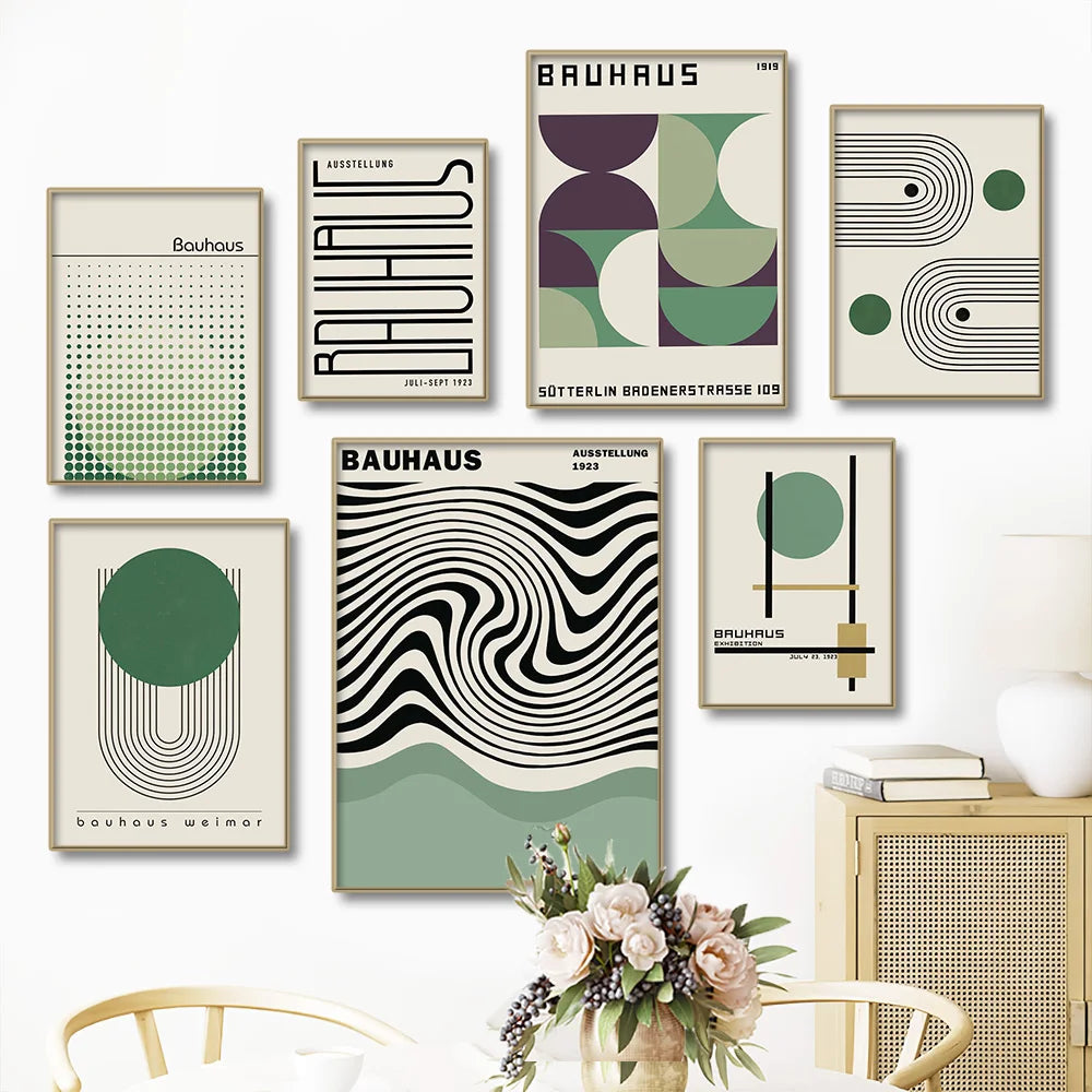 Abstract Canvas Wall Art Green