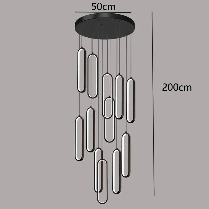 DecorBites™ LED Pendant Chandeliers for Living Room Staircase Indoor Lighting