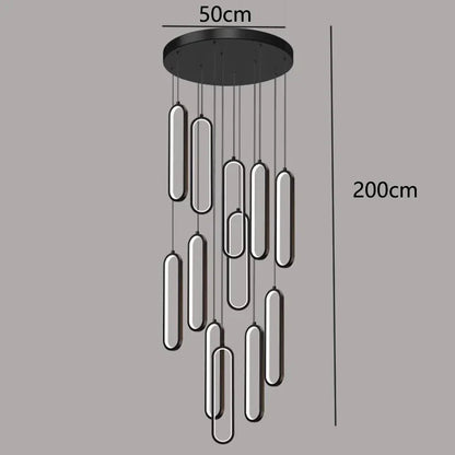 DecorBites™ LED Pendant Chandeliers for Living Room Staircase Indoor Lighting
