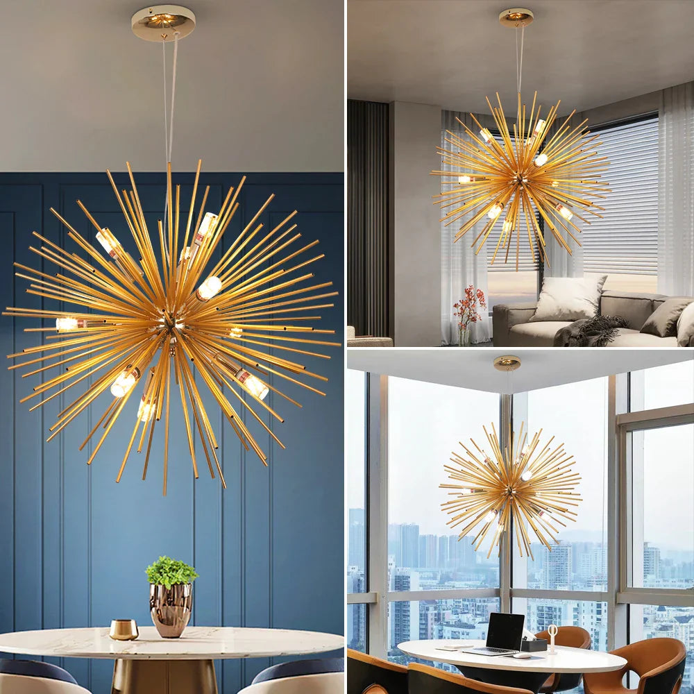 Gold Modern Pendant Chandelier
