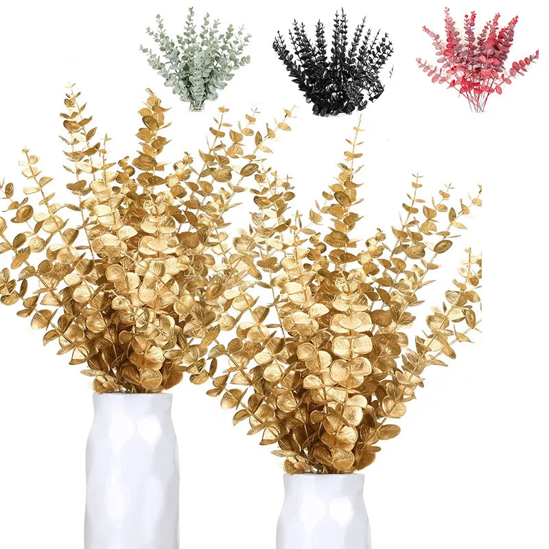 Gold Eucalyptus Silk Stems
