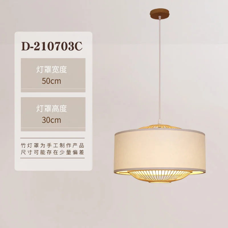 Bamboo Pendant Chandelier Light