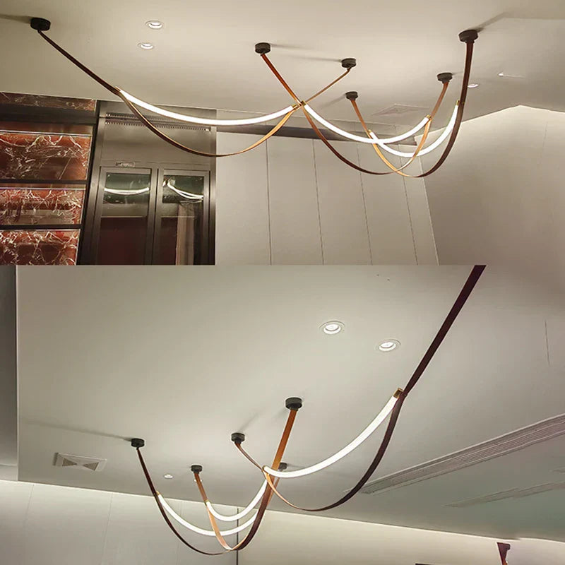 Leather Nordic LED Pendant