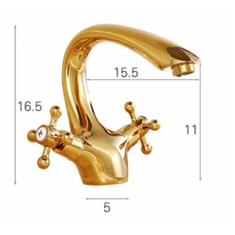 Gold Dual Handle Faucet