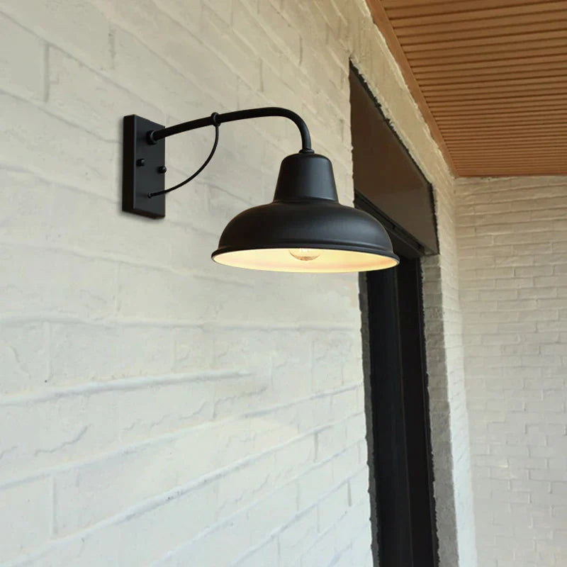 DecorBites™ Iron Outdoor Garden Wall Lamp for Porch, Patio, or Restaurant Lighting