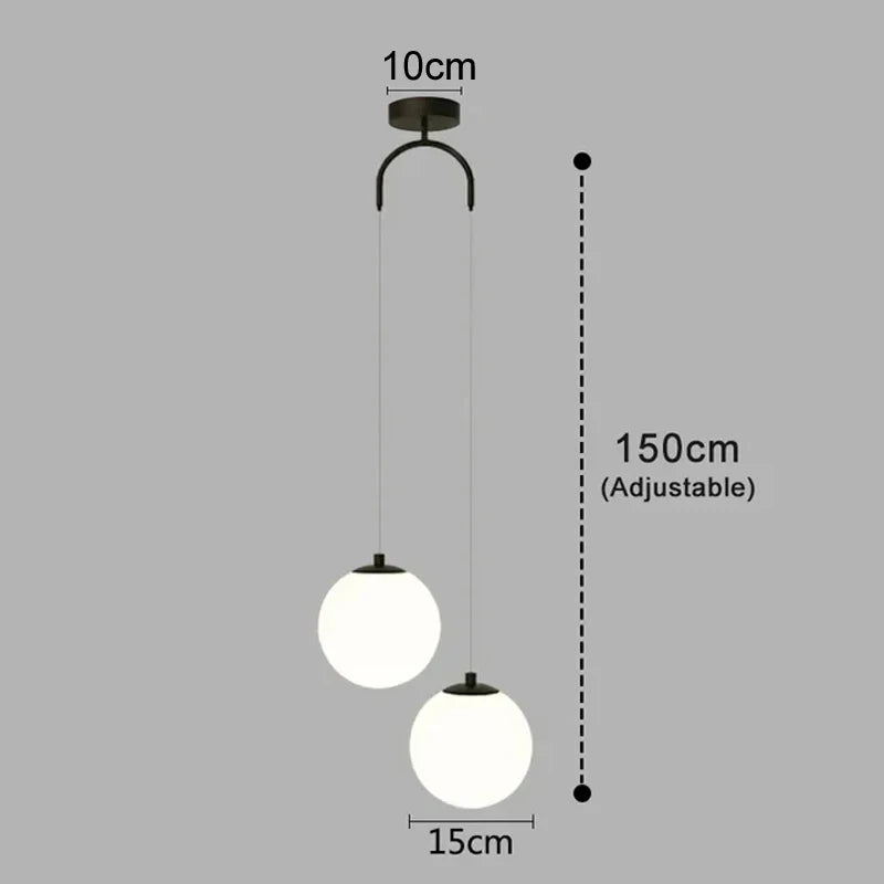 DecorBites™ Glass LED Pendant Lights Indoor