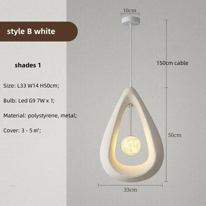 Chrome Nordic Pendant Light Gray Shade Dining