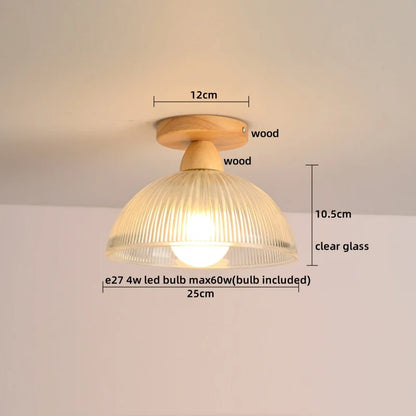 DecorBites™ LED Ceiling Light Modern Style Indoor Lighting Aluminum Glass Nordic Lamp