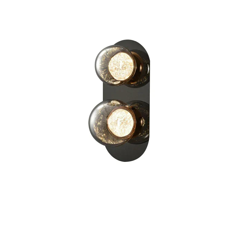 DecorBites™ Gray Glass Wall Lights: Modern Luxury Home Decor Fixture for Living Room