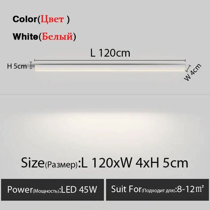 DecorBites™ LED Linear Ceiling Lamp for Living Room, Dining Room, Bedroom - Minimalist Design