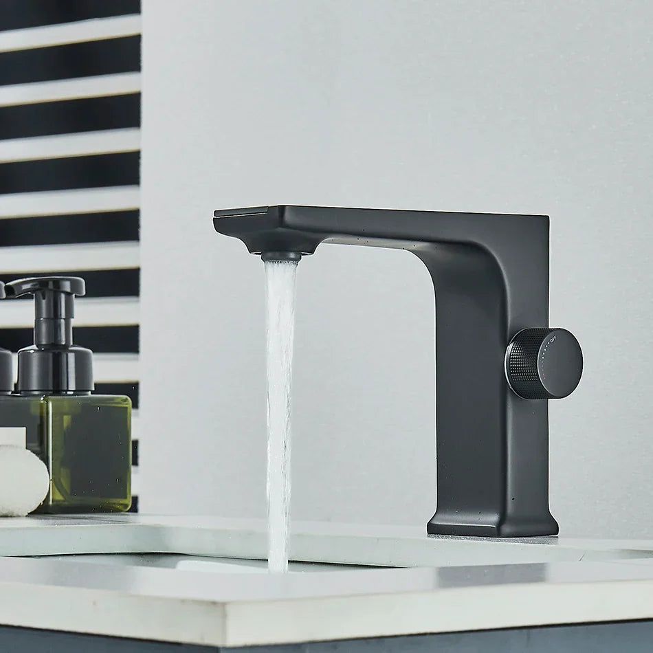 Matte Grey Basin Faucet