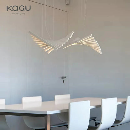 DecorBites™ LED Fishbone Pendant Chandelier for Modern Nordic Decor