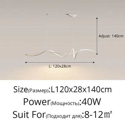 Modern Minimalist Aluminum LED Pendant Light