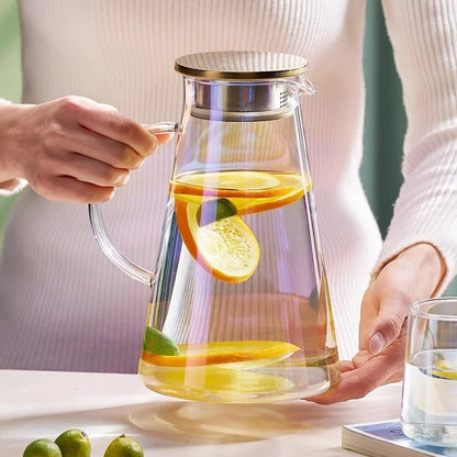 DecorBites™ Glass Juice Kettle Set - Large Capacity, High Temp Resistant, Nordic Style