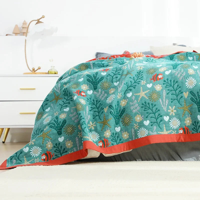Cotton Gauze Boho Quilt