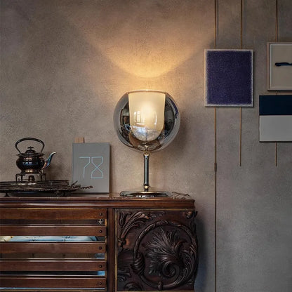 DecorBites™ Glass Gold Table Lamp: Luxury Designer Desk Light for Elegant Living Spaces